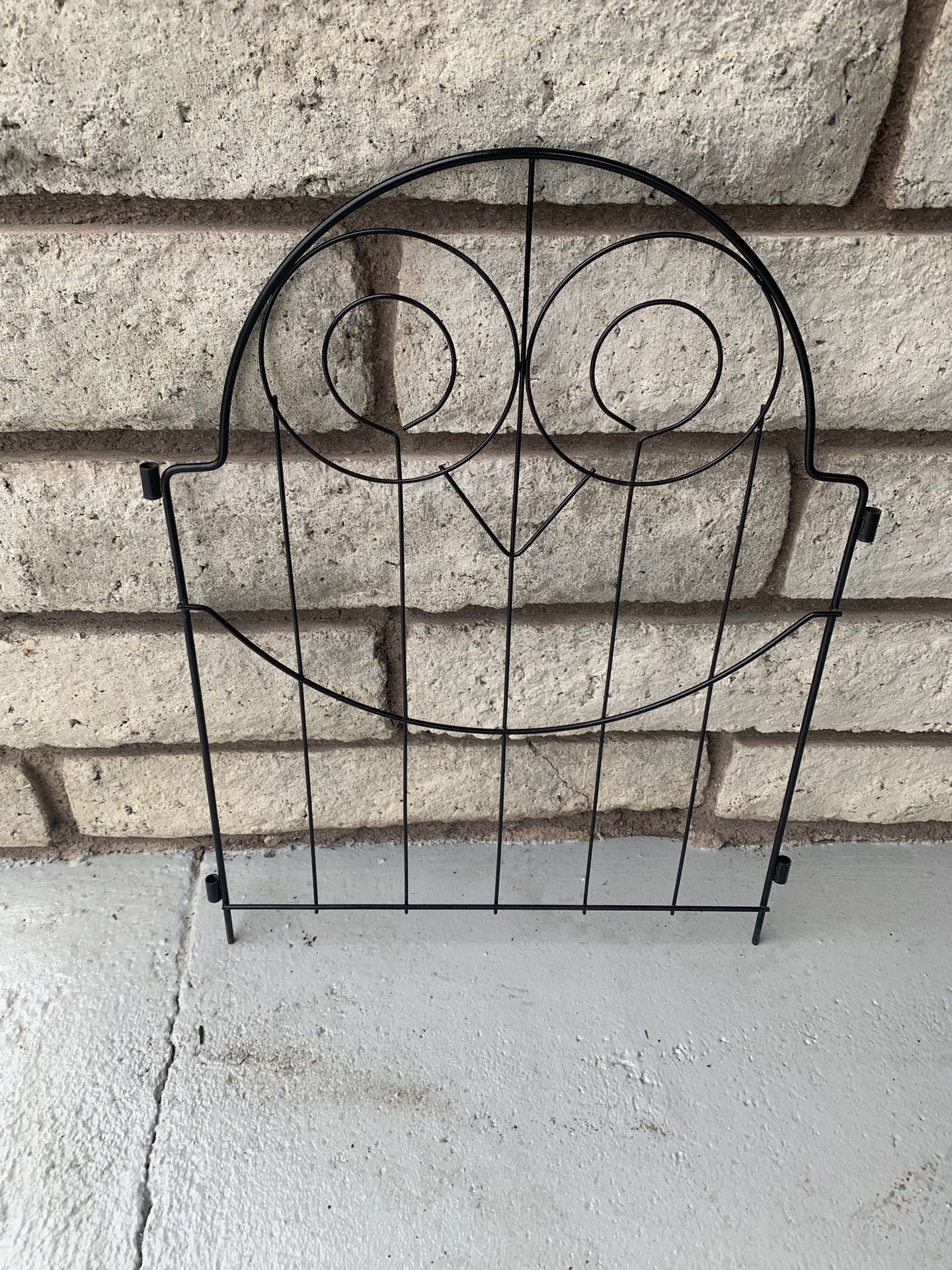 Black Metal Fence/ Yard decoration