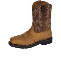 Ariat Groundbreaker wide square steel toe work boots