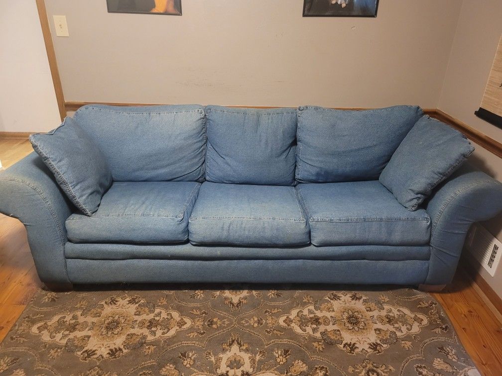 Denim Sleeper Sofa
