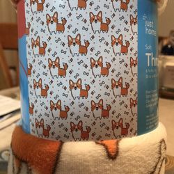 Corgi Throw & Container 