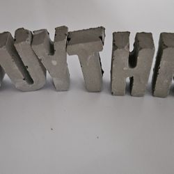 Concrete 2in LETTERS