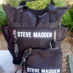 Steve Madden Theda Backpack w/ Matching Wallet (Brand New)