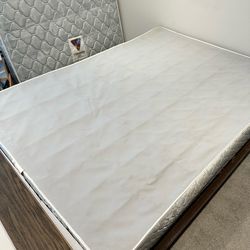 FREE full size mattress & metal support frame