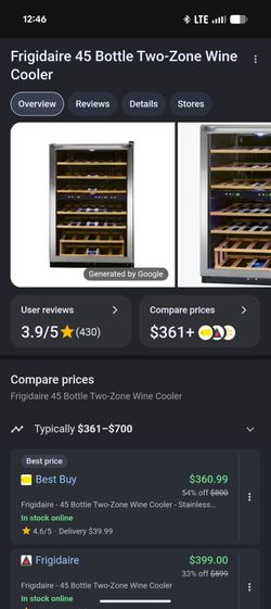 Wine fridge