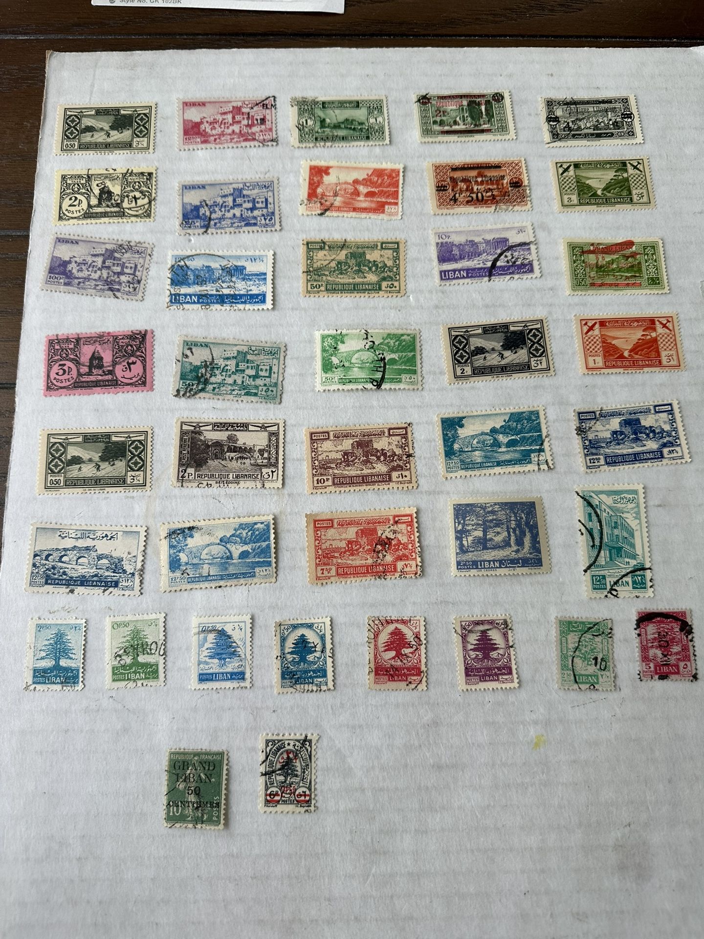 Lebanon Group Of 40 Stamps Used