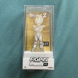 Dragonball Z Vegeta Over 9000! White & Gold FiGPiN