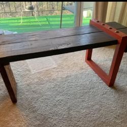 Wooden bench 