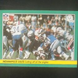 1984 Fleer Indianapolis Colts #4 Defensive Statistics 1983 Football Card Collectible Vintage Sports NFL Trading Pro Professional