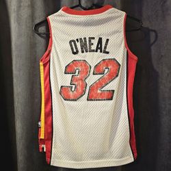 Vintage NBA Miami Heat Shaquille O'Neal Reebok Basketball Jersey 