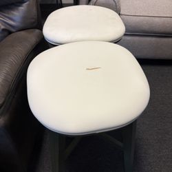 2 Swivel Stools With Leather  $100 For Both 