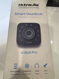ULTRALOQ U-Bolt PRO Bluetooth SMART Lock, Deadbolt Lock with Fingerprint