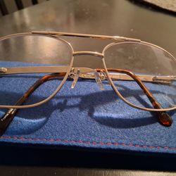 New golden eye glasses