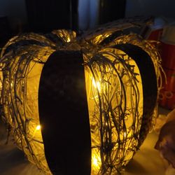 Lighted Pumpkin. 