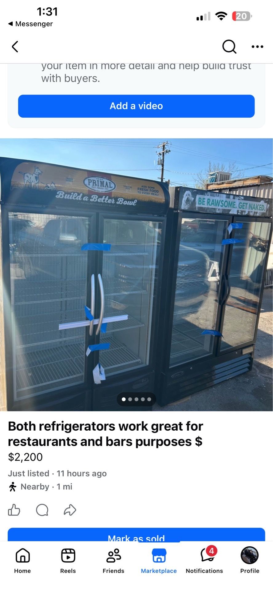 Commercial refrigerators