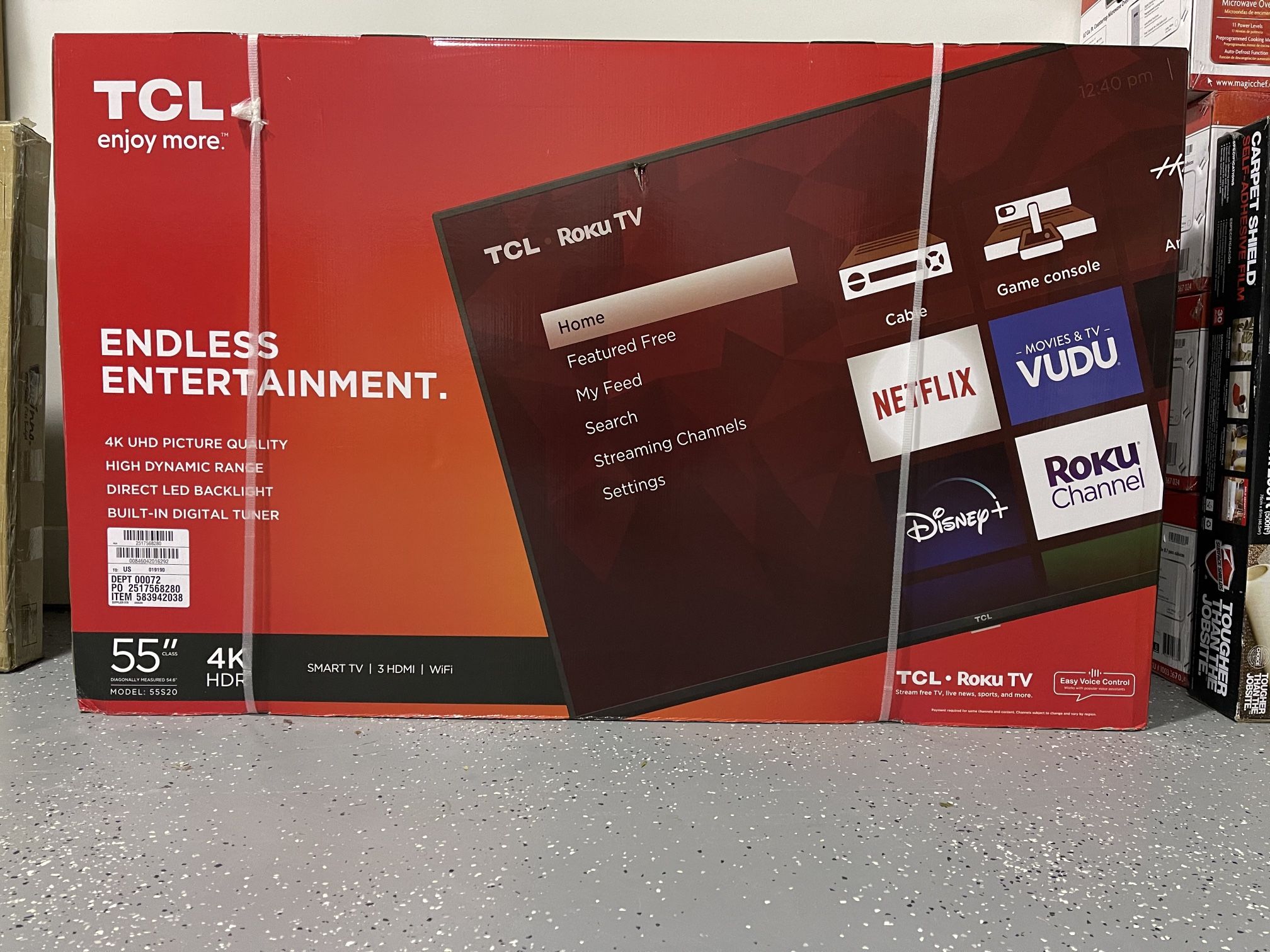 55 Inch TV TCL Brand New In The Box