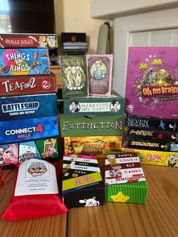 Small and medium box board games. Prices in description