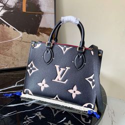 Onthego MM Empreinte Black Beige M45659           25 x 19 x 11.5cm