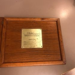 Beautiful Teak Wood Ships Log 