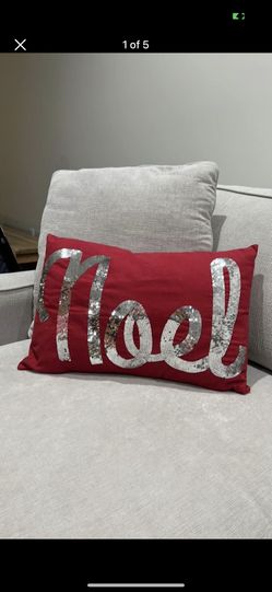 Noel Sequin Accent Pillow