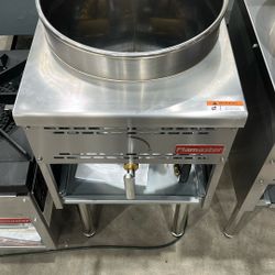Flamaster FLM-WOK16-LP Liquid Propane 18″ Wok Range with 16″ Ring, 125,000 BTU  