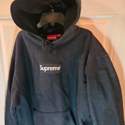 Supreme Hoodie Large Black