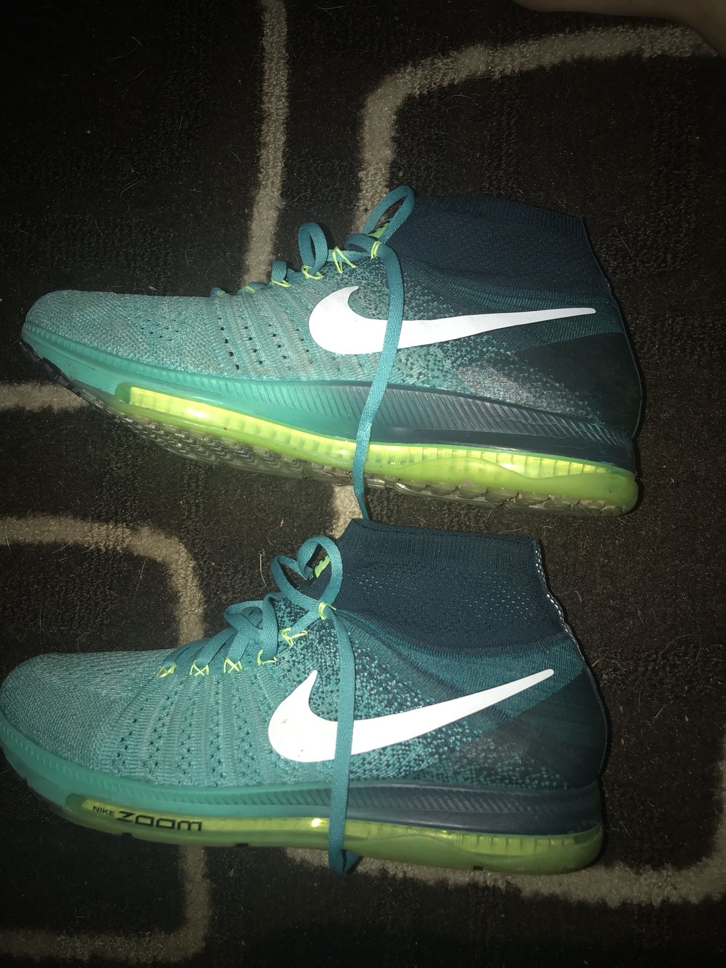 Green Nike Training/Running shoes