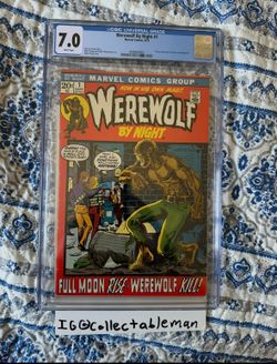 Werewolf By Night #1 1972 CGC 7.0 Mike Ploog 1st Solo Title Series