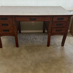 Desk And Credenza Beautiful Solid Wood