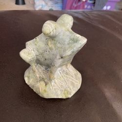 Green Frog Statue