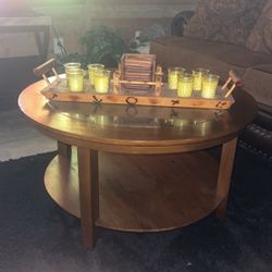 Coffee Table With Candles And Coasters Included