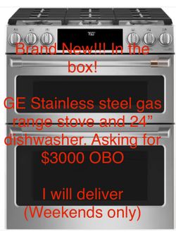 Brand New Kitchen Appliance Set!!! GE Cafe Stainless Steel