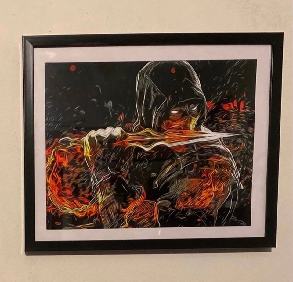 Custom Mortal Kombat Scorpion Art Piece