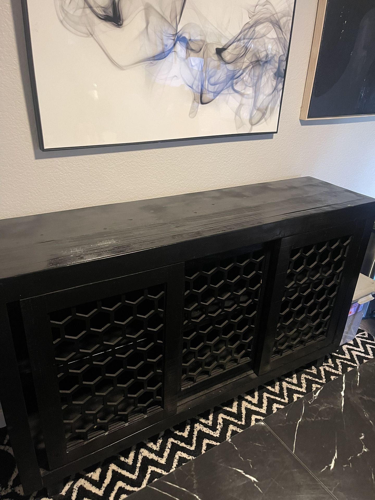 Black Console Table/TV Table