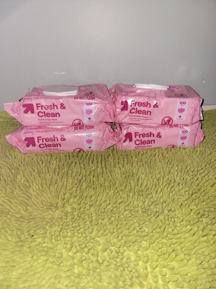 4 Bags 100 Wipes
