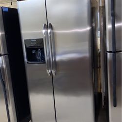 Frigidaire Refrigerator Side By Side Stainless Still 