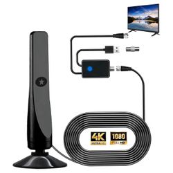 TV Antenna 2026, Broadwave Antenna, Amplified HD Digital TV Antennas, Miles Coverage Range Supports 4K 8K 1080p for Smart HDTV and Older TVs