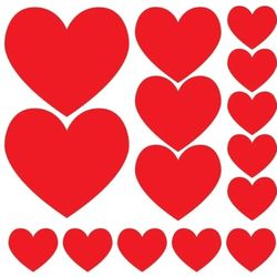 VictoryStore Yard Sign Outdoor Lawn Decorations: Valentine's Lawn Decorations - Hanging Red Hearts