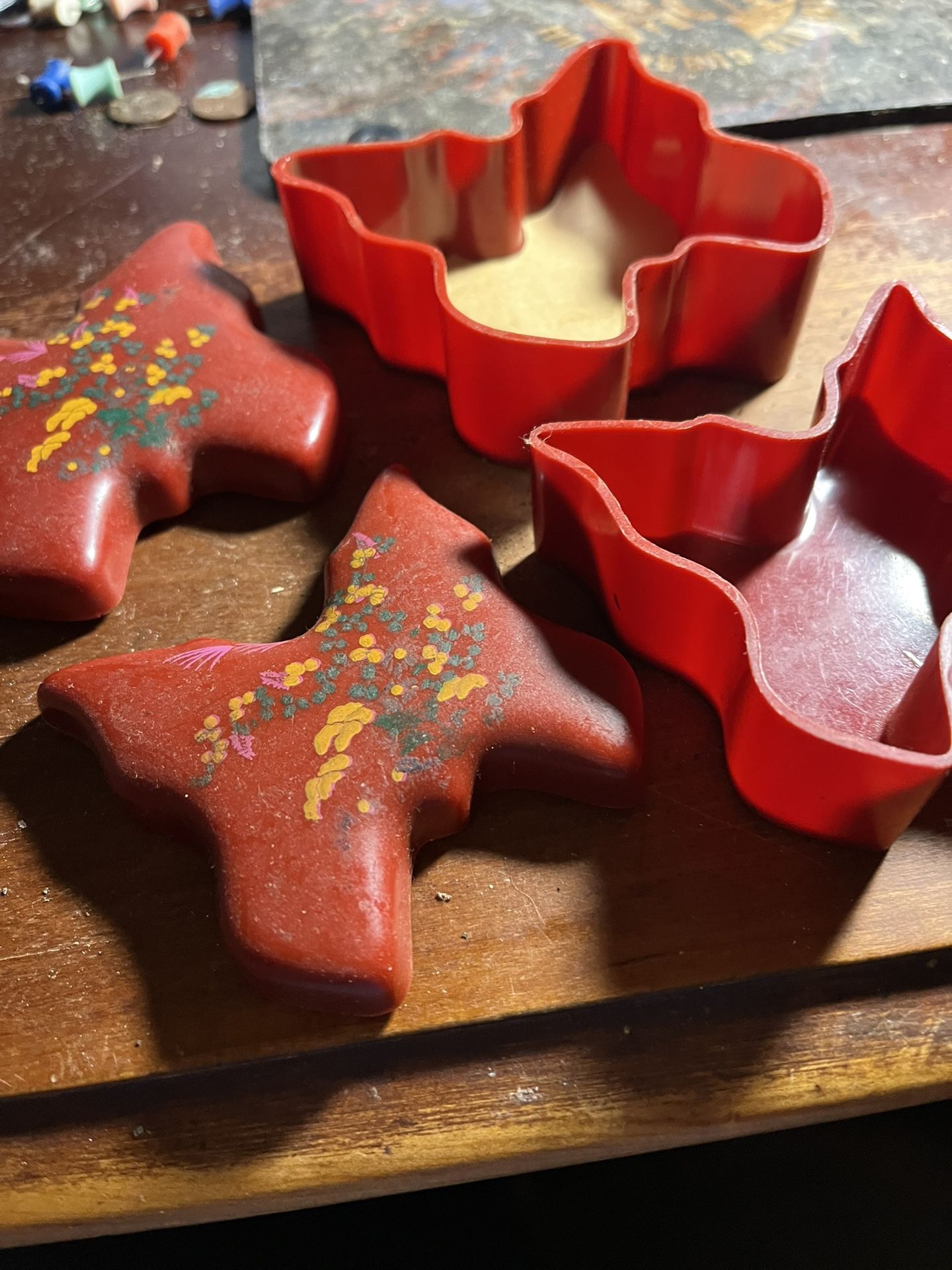 $5)2Red Trinket Holder