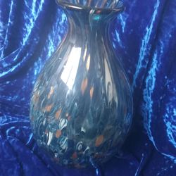 MURANO hand Blown Italian Glass Vase