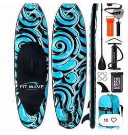 fitwave fitpulse inflatable stand up paddle board **new**