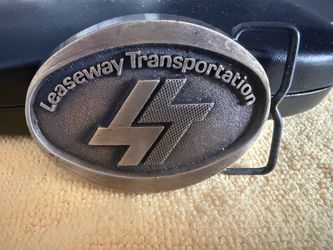 Vintage Leaseway Transportation Belt Buckle $10