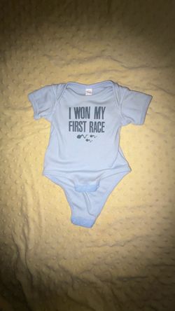 I Won My First Race Baby Onesie