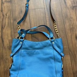 Vintage Michael Kors Aqua Blue Purse Large