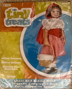 Tiny Treats Little Red Riding Hood Infant Halloween Costume Size 12-18M