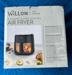 Willow Kitchen 5 Qt. Glass Air Fryer