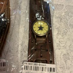 NEW QUARTZ LEATHER STRAP MEN’S WATCH - $15 - STAR