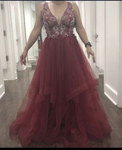 red wedding dress 