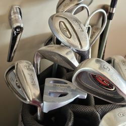 Prince Golf Club Set With Cart. 