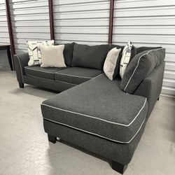 Comfy Black Sectional Sofa - Delivery available