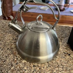 Metal tea kettle perfect for camping used as shown 
